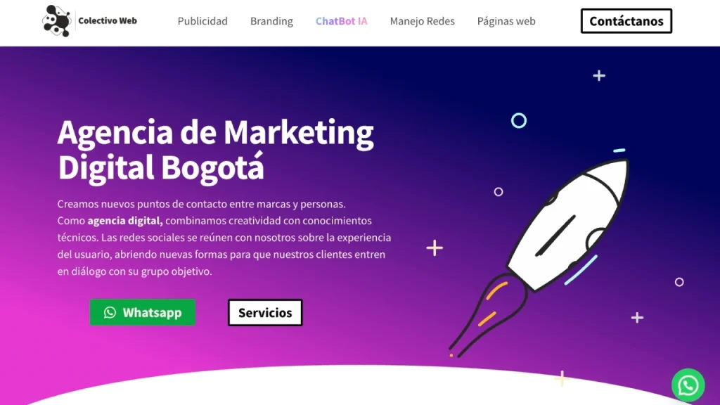 mejores agencias de marketing digital en Bogotá Colectivo Web