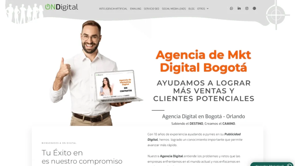 mejores agencias de marketing digital en Bogotá On Digital