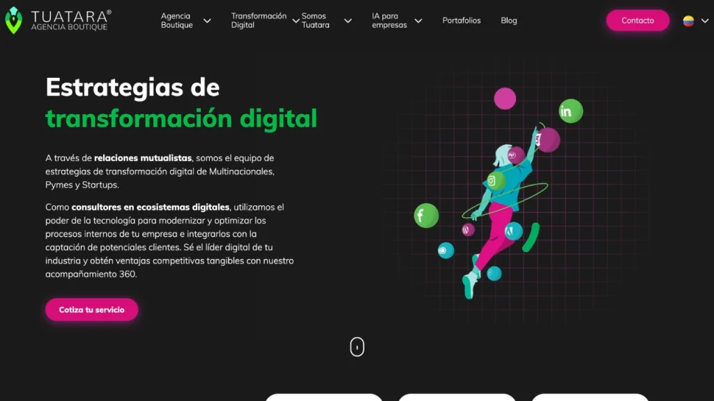 mejores agencias de marketing digital en Bogotá Tuatara